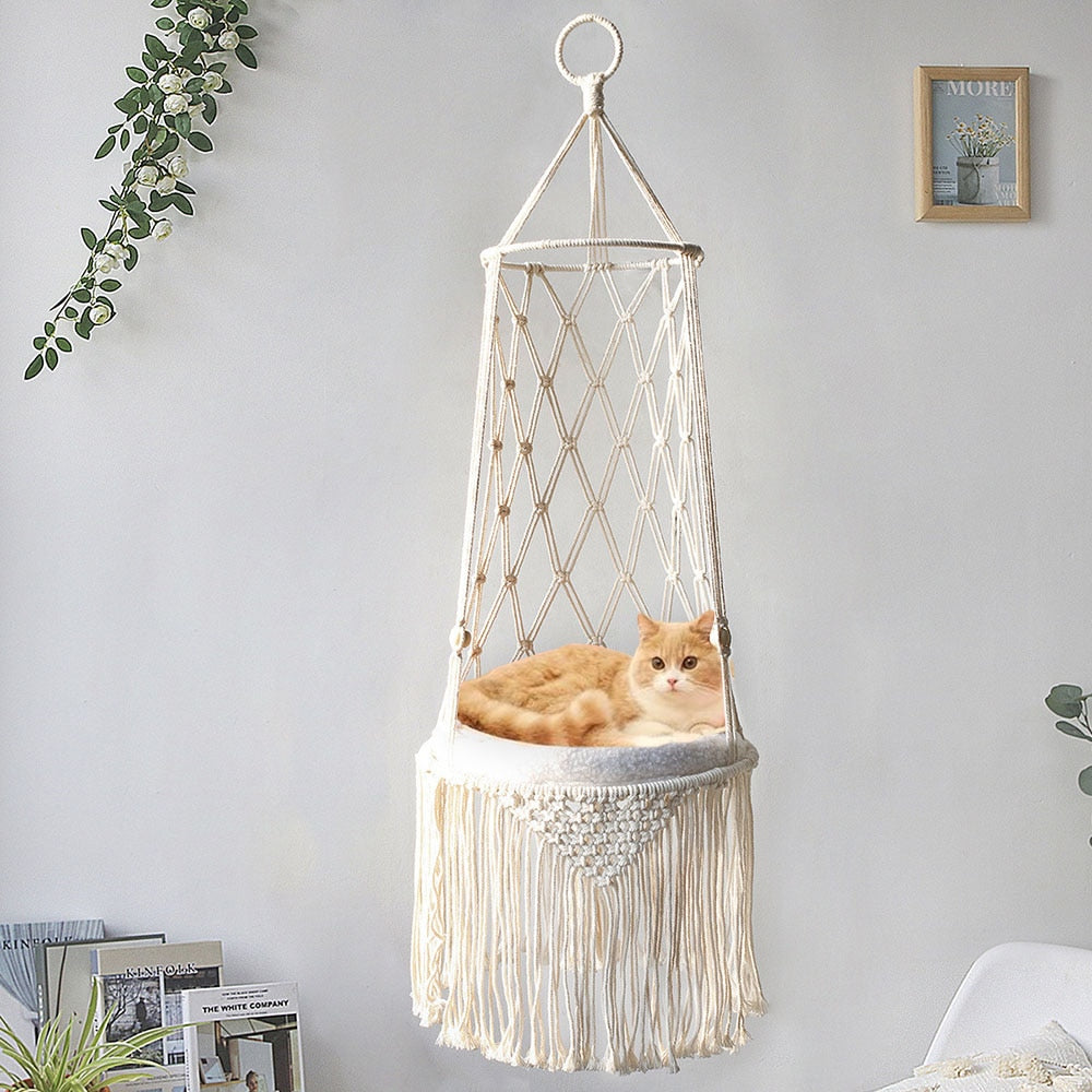 Macrame rope hammock